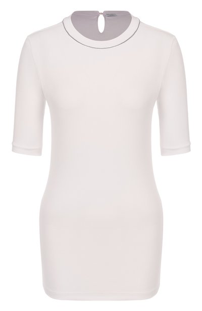 Женская хлопковая футболка BRUNELLO CUCINELLI, арт. MPTC8BJ310