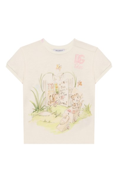 Хлопковая футболка DOLCE & GABBANA, арт. L2JTJT/G7P8N