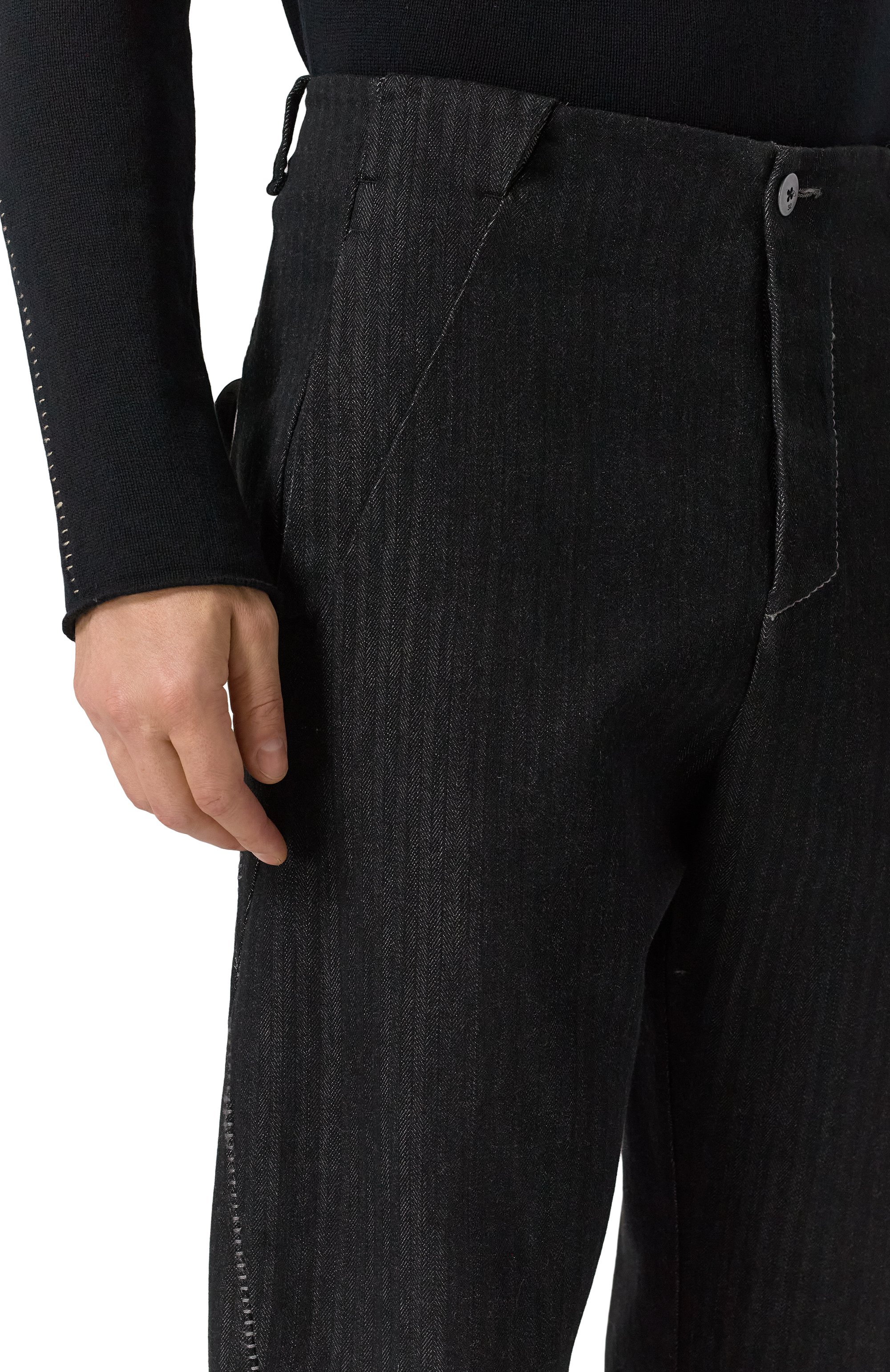 Брюки из хлопка и шерсти TRANSIT, арт. CFUTRBH171, фото 5