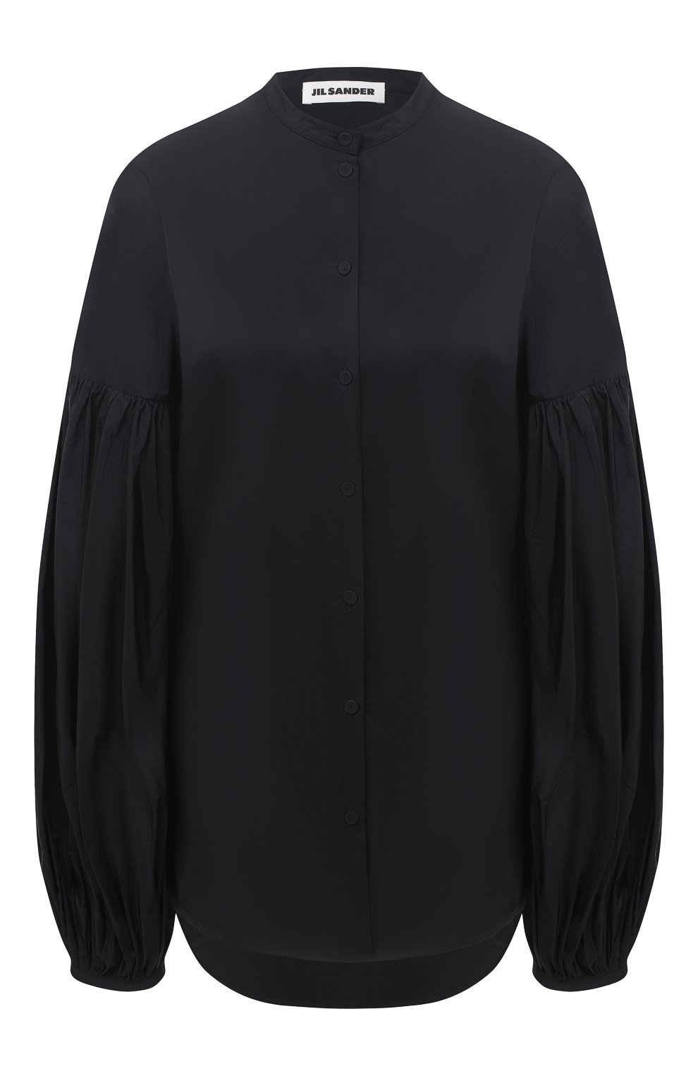 Блузка JIL SANDER черного цвета по цене 59950 руб., арт. JSWR605306-WR442200, фото 1 Блузка JIL SANDER, арт. JSWR605306-WR442200, фото 1