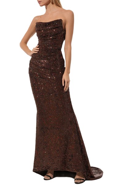 Платье с отделкой пайетками GIUSEPPE DI MORABITO, арт. 03FWLD126 03365, фото 2