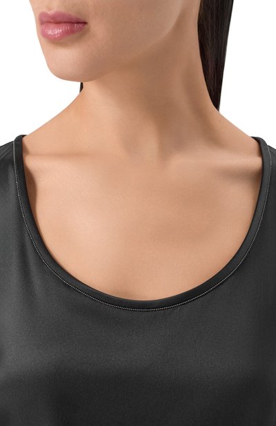 Атласный топ BRUNELLO CUCINELLI, арт. M0C59DE330, фото 5