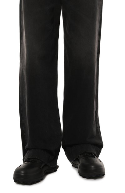 Кожаные кроссовки orb JIL SANDER черного цвета по цене 105000 руб., арт. J32WS0040/P6244, фото 3 Кожаные кроссовки orb JIL SANDER, арт. J32WS0040/P6244, фото 3