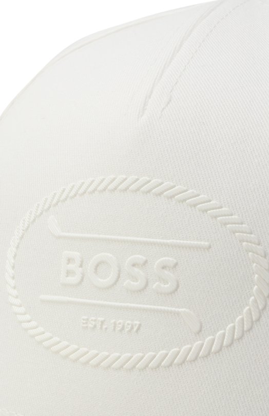 Хлопковая бейсболка BOSS 50539494 Белый  50539494 Фото 4
