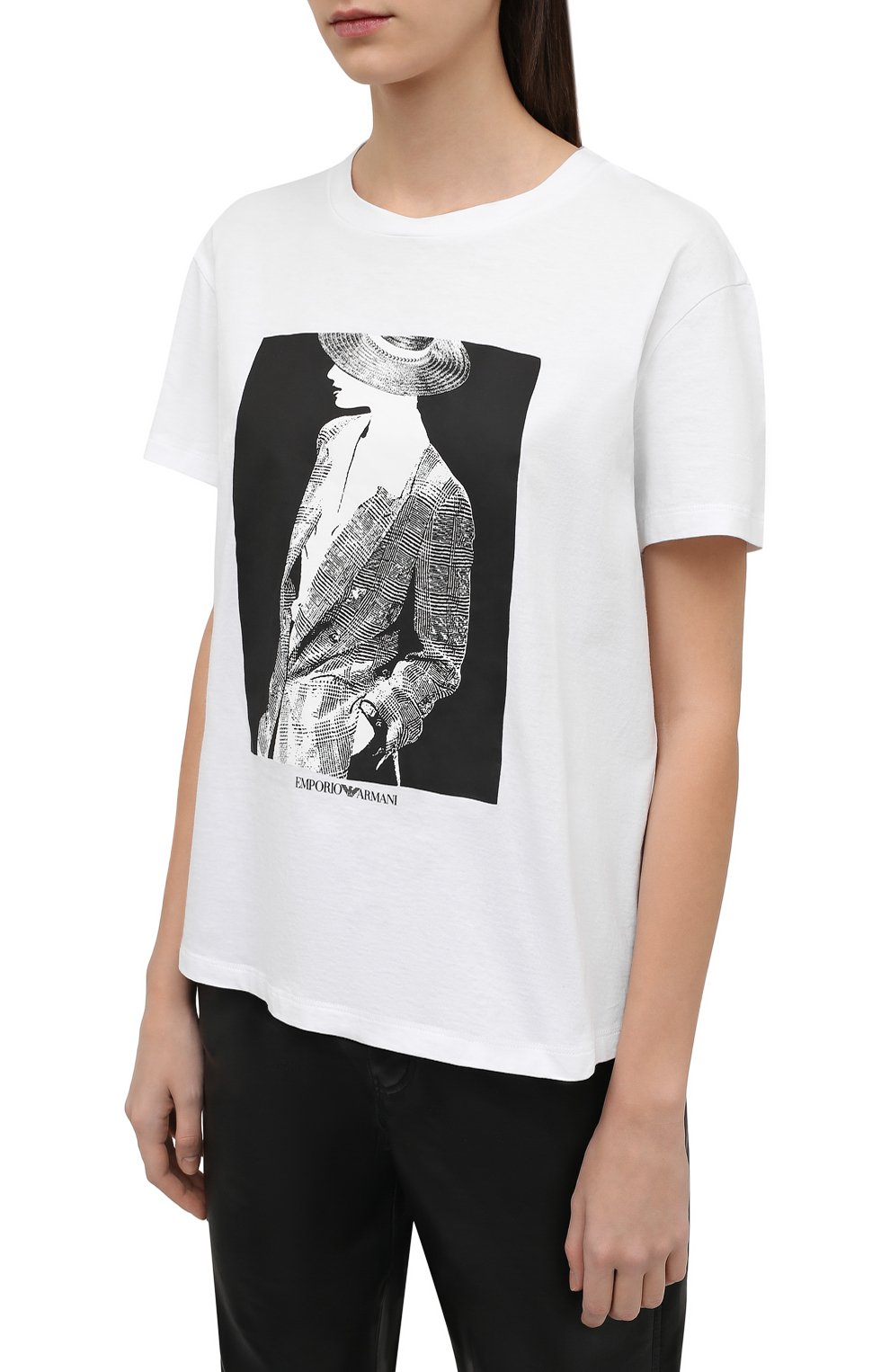 Хлопковая футболка EMPORIO ARMANI, арт. 3L2T7E/2J53Z, фото 3