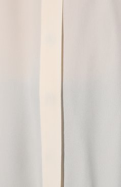 Женская блузка BOSS белого цвета, арт. 50478898 | Фото 5 (Рукава: Длинные; Принт: Без принта; Материал внешний: Синтетический материал, Вискоза; Длина (для топов): Удлиненные; Материал сплава: Проставлено; Стили: Классический; Драгоценные камни: Проставлено; Женское Кросс-КТ: Блуза-одежда)