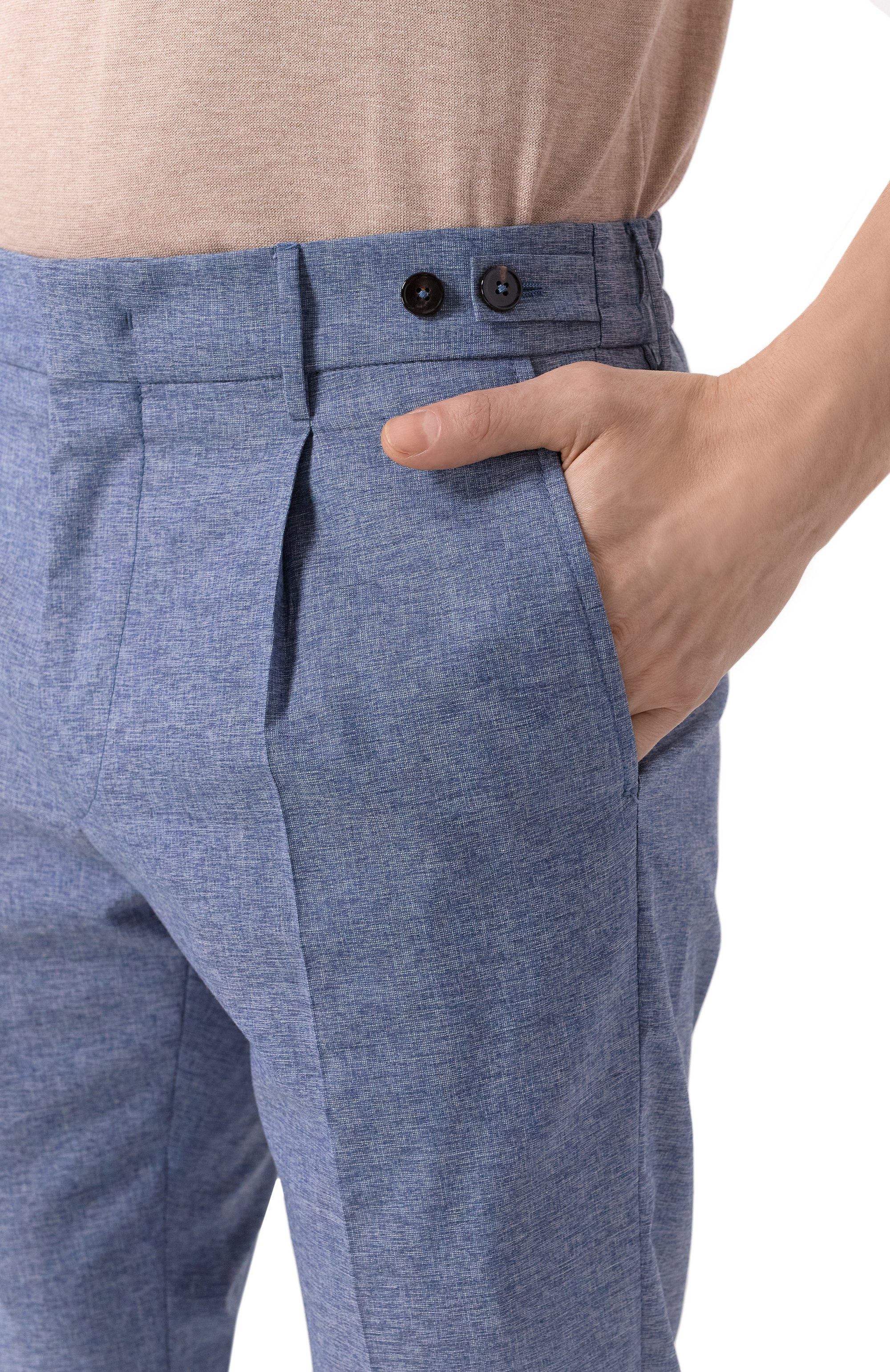 Брюки из шерсти и хлопка BERWICH, арт. BERT0/GB1866, фото 5