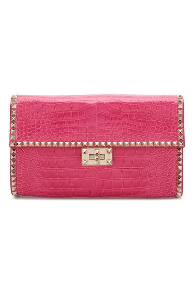 Клатч rockstud no limit из кожи аллигатора VALENTINO, арт. QW2B0C43/C0D/AMIS, фото 1