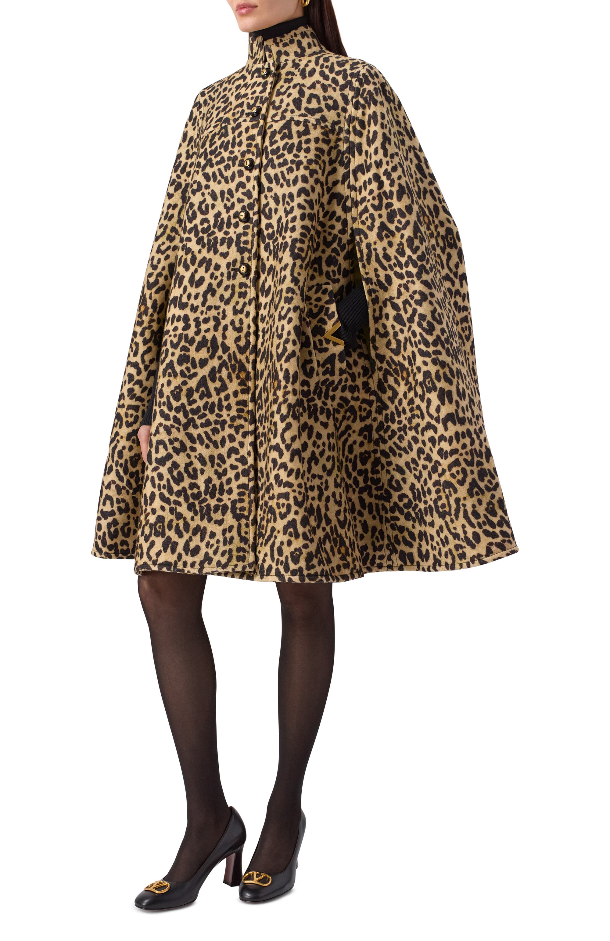 Шерстяной кейп VALENTINO, арт. 7B3CG4Q09G7, фото 3