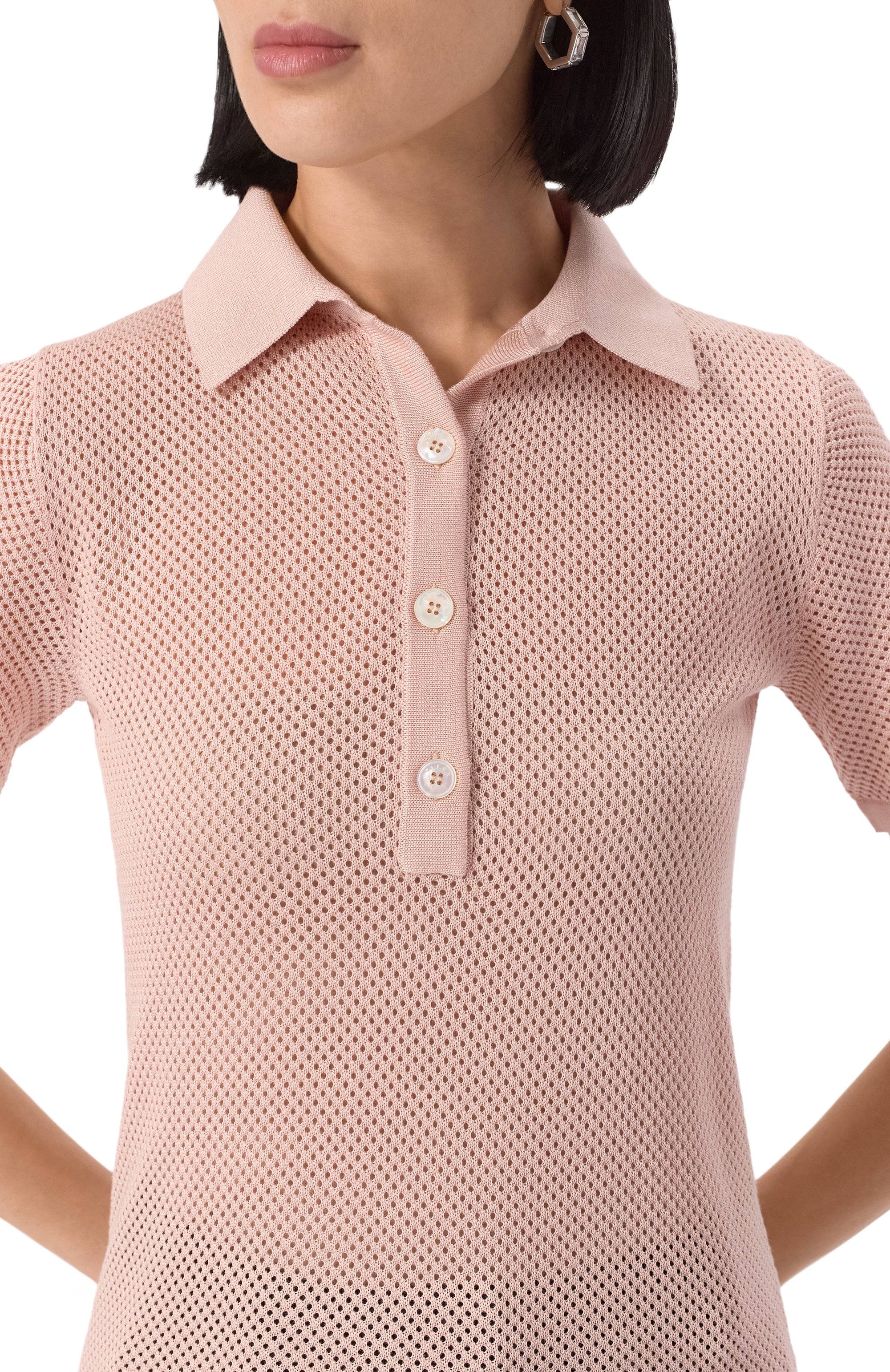 Шелковое поло KITON, арт. D5571412437, фото 5