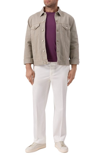 Мужская хлопковая футболка BRUNELLO CUCINELLI, арт. M0B138440