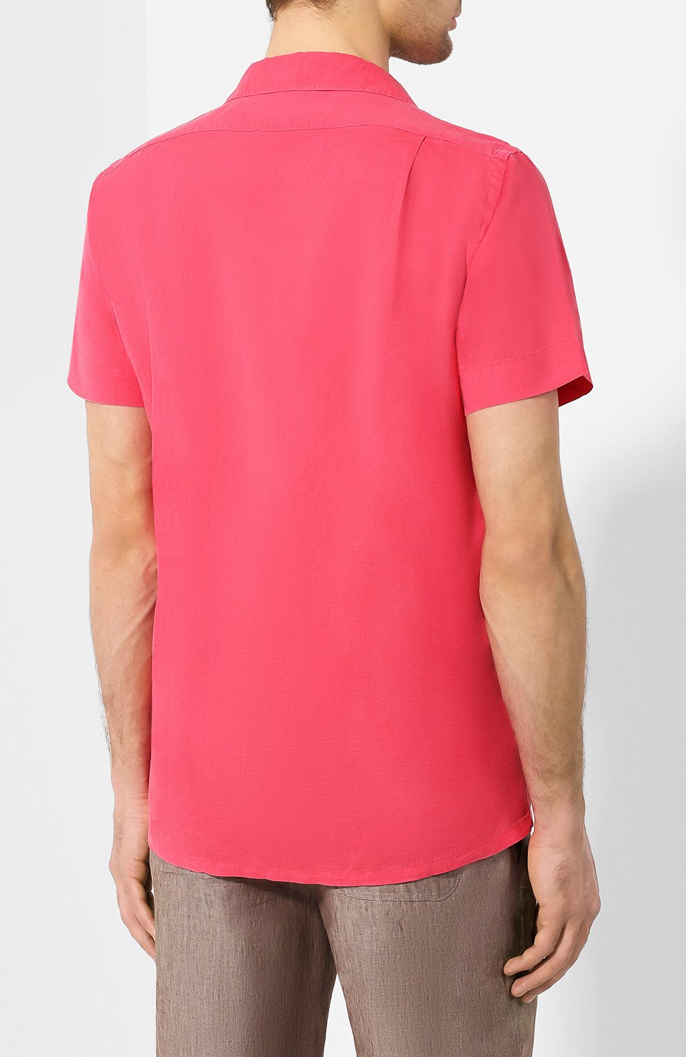 Рубашка из смеси льна и хлопка POLO RALPH LAUREN фуксия цвета по цене 16650 руб., арт. 710742190, фото 4 Рубашка из смеси льна и хлопка POLO RALPH LAUREN, арт. 710742190, фото 4