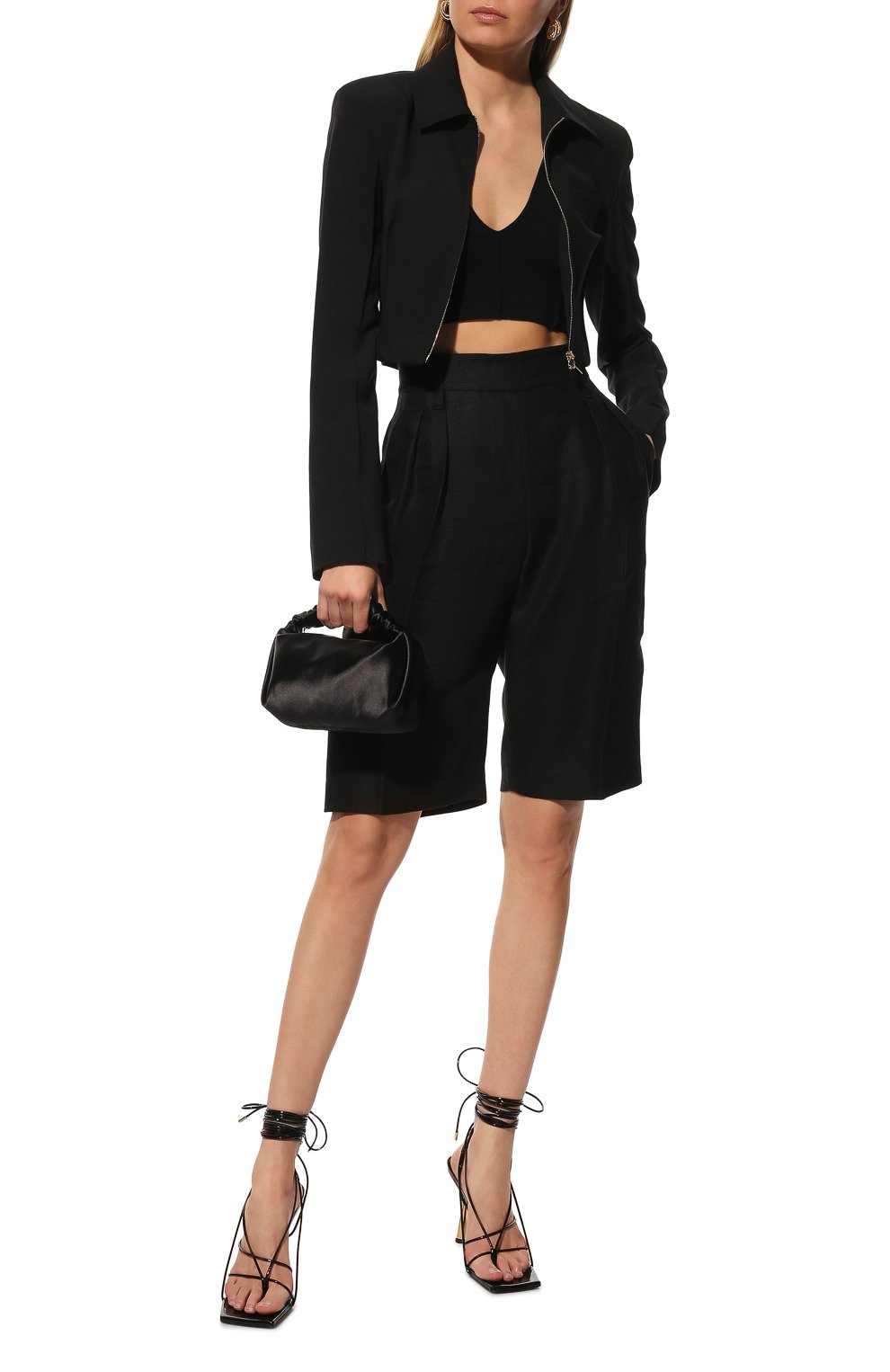 Бра-топ HELMUT LANG черного цвета по цене 22350 руб., арт. M02HW712, фото 2 Бра-топ HELMUT LANG, арт. M02HW712, фото 2