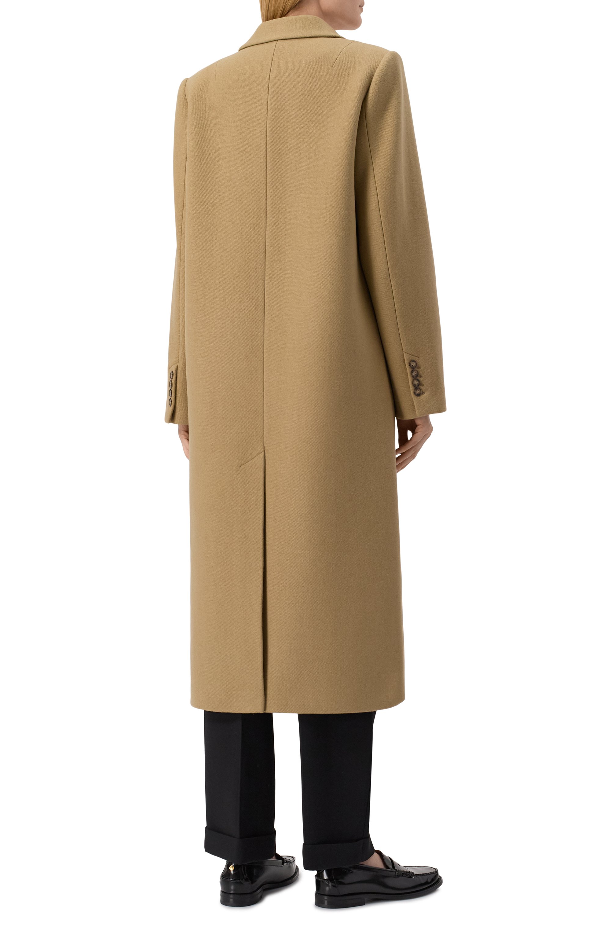 Пальто из шерсти и кашемира 12 STOREEZ бежевого цвета по цене 59000 руб., арт. 132758, фото 4 Пальто из шерсти и кашемира 12 STOREEZ, арт. 132758, фото 4