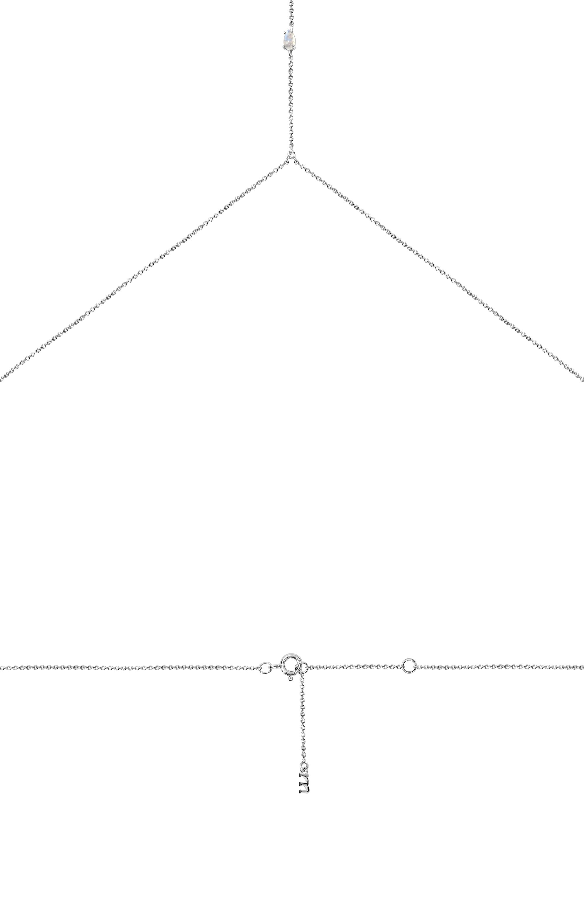 Колье-цепочка water с лунными камням MOONKA, арт. wt-bc-mns, фото 4