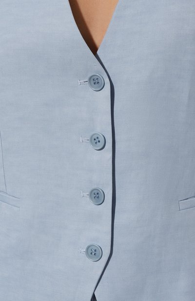 Жилет из вискозы и льна P.A.R.O.S.H., арт. D410028, фото 5