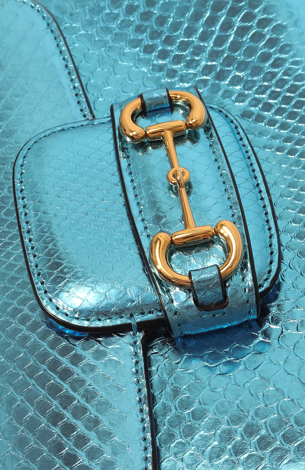 Сумка 1955 horsebit из кожи питона GUCCI, арт. 677266 E1DFG, фото 3