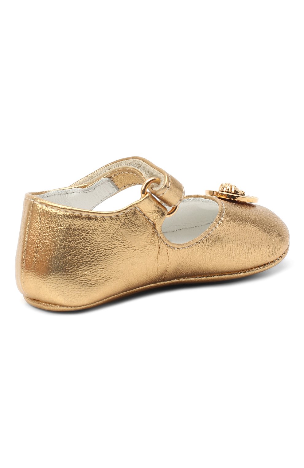 Кожаные пинетки VERSACE, арт. YFF00059/YB00035, фото 3