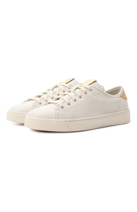 Кожаные кеды Santoni WBGG61351PNNCISR Белый WBGG61351PNNCISR