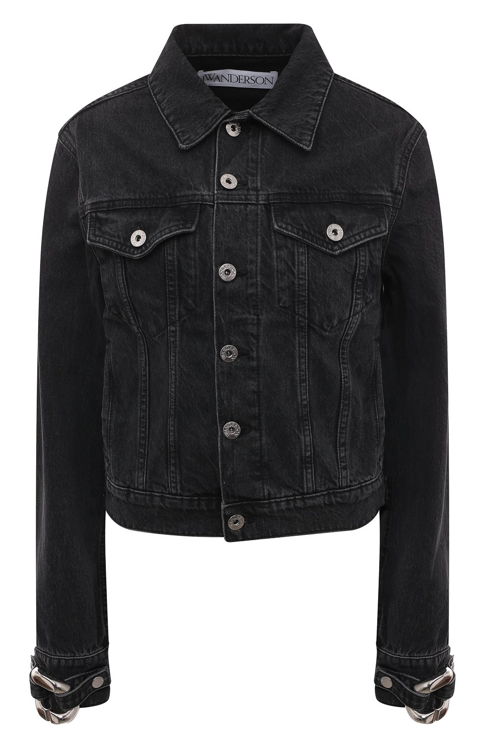 Джинсовая куртка JW ANDERSON темно-серого цвета по цене 85300 руб., арт. DJ0009PG0983 999, фото 1 Джинсовая куртка JW ANDERSON, арт. DJ0009PG0983 999, фото 1
