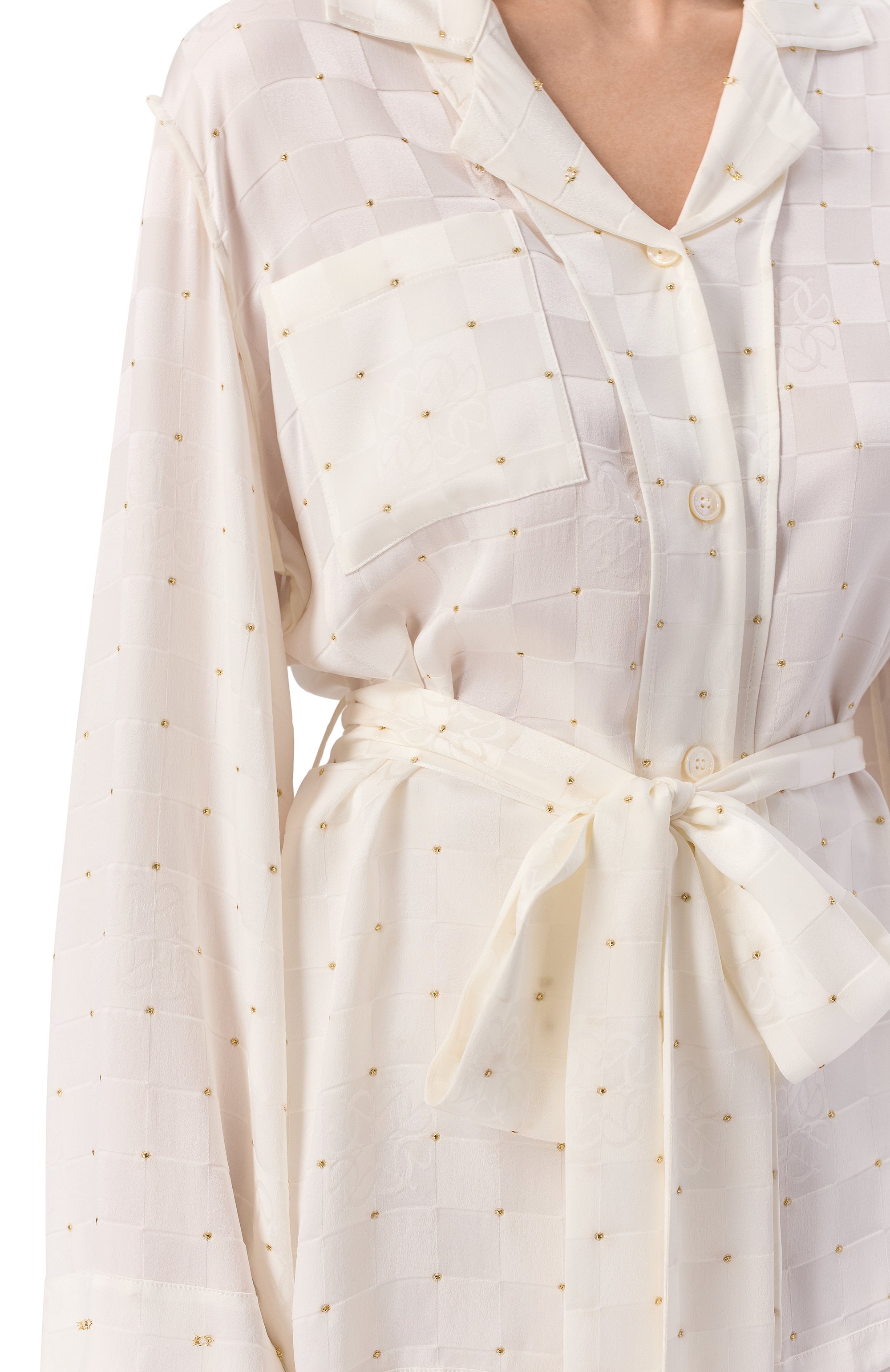 Шелковая рубашка ELIE SAAB, арт. SH147NRC26/VI007, фото 5