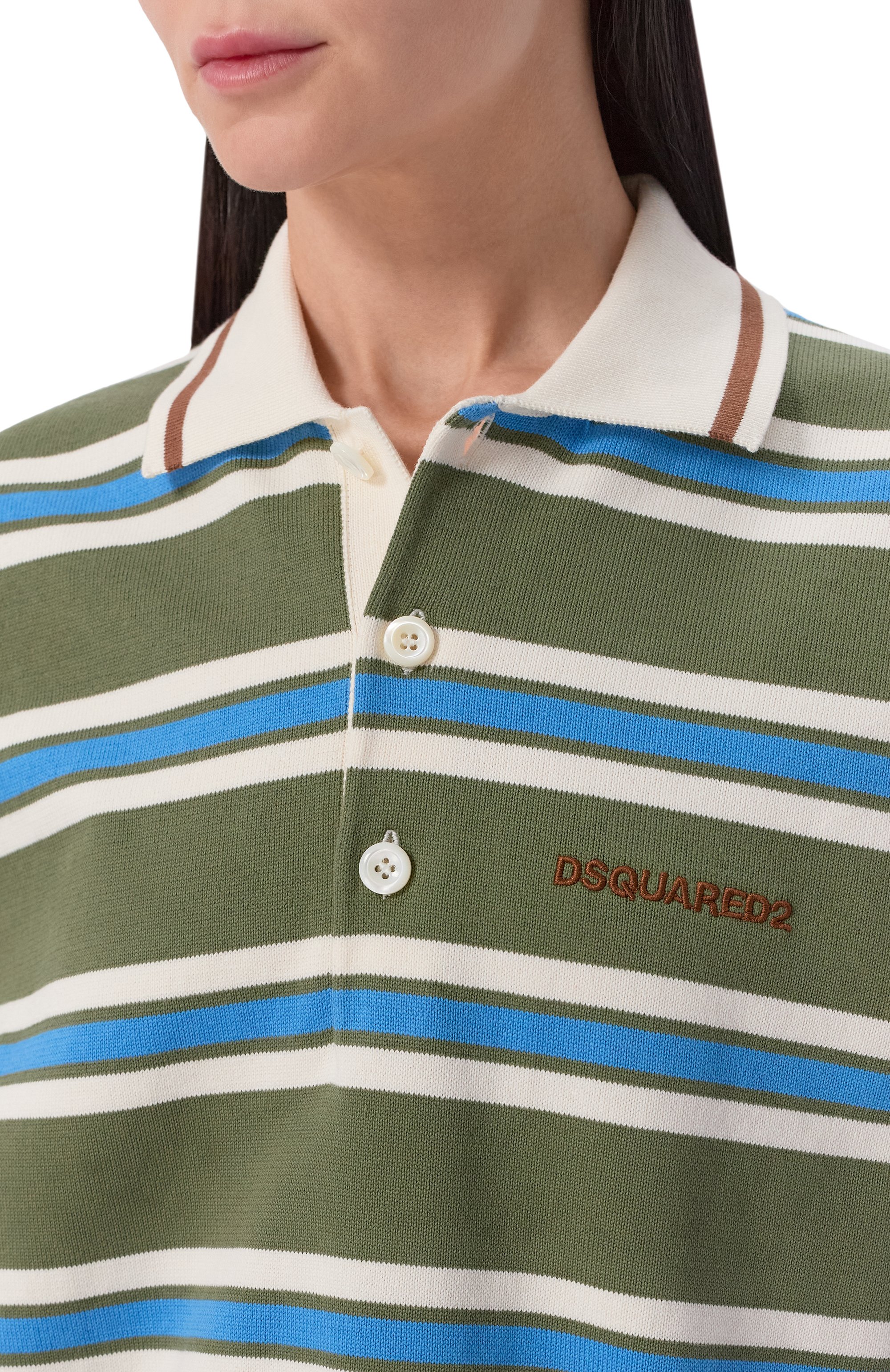 Хлопковое поло DSQUARED2, арт. S75HA1410/D13195, фото 5