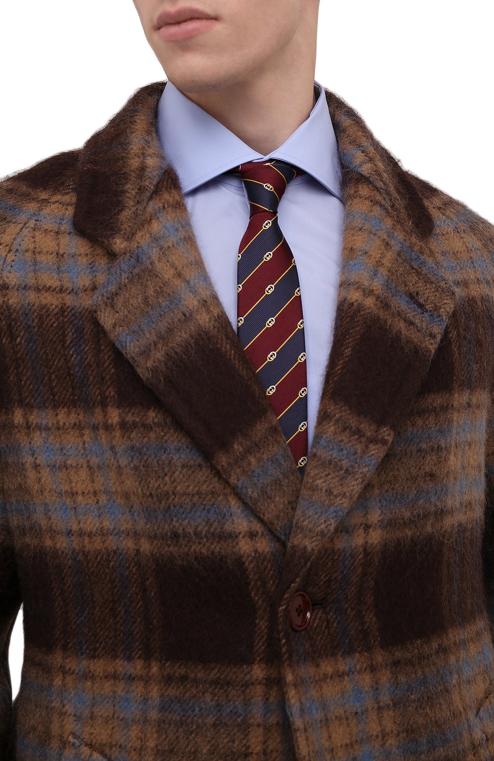 Шелковый галстук GUCCI, арт. 672407/4E002, фото 2