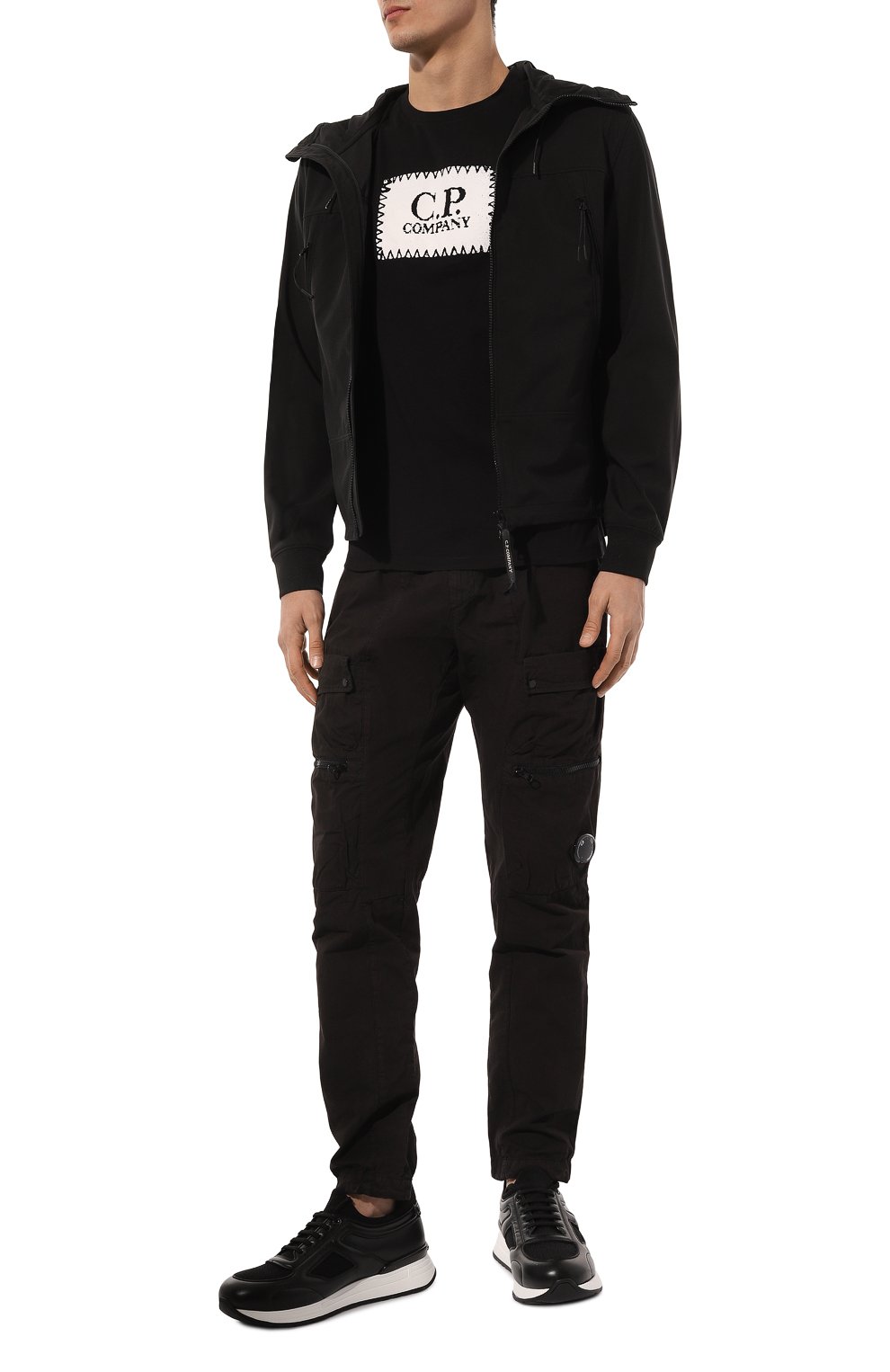 Хлопковая футболка C.P. COMPANY, арт. 16CMTS042A005100W, фото 2