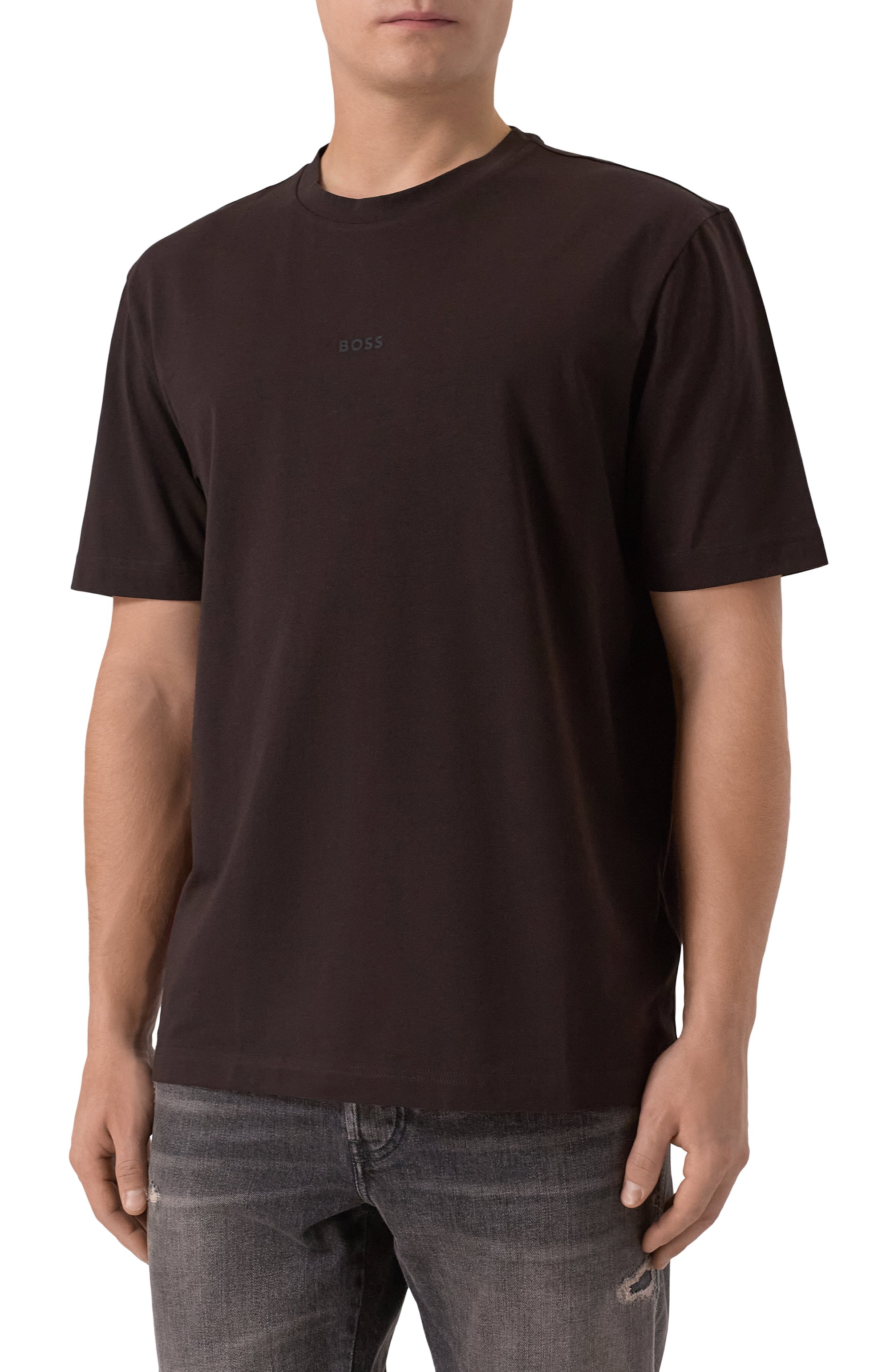 Хлопковая футболка BOSS ORANGE, арт. 50473278, фото 3