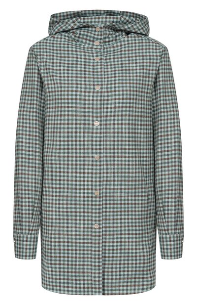 Женская рубашка из шерсти и шелка KITON, арт. D54435K0628G