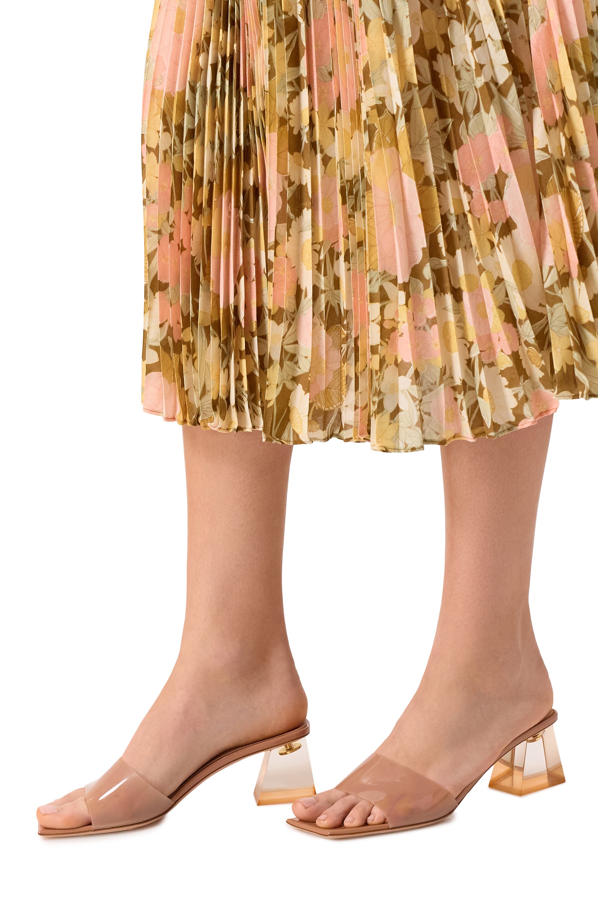 Мюли cosmic 55 GIANVITO ROSSI бежевого цвета по цене 99500 руб., арт. G11320.55PLE.GSVPRLP, фото 3 Мюли cosmic 55 GIANVITO ROSSI, арт. G11320.55PLE.GSVPRLP, фото 3