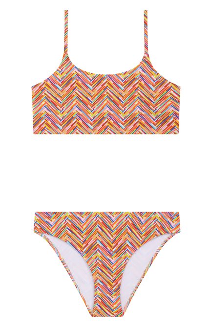 Детского раздельный купальник MISSONI разноцветного цвета, арт. MWCA19/Z2889/12-16 | Фото 1 (Нос: Не проставлено; Материал сплава: Проставлено)