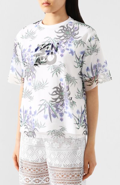 Футболка KENZO белого цвета по цене 24500 руб., арт. FA52TS621907, фото 3 Футболка KENZO, арт. FA52TS621907, фото 3