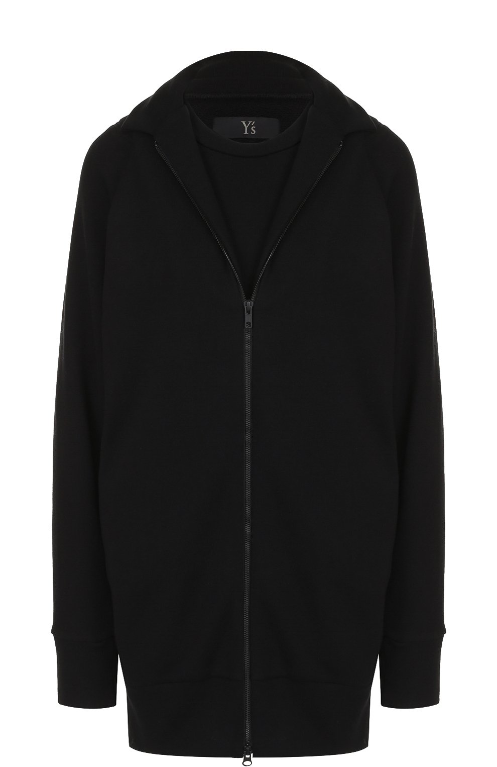 Удлиненный хлопковый кардиган на молнии Y`S, арт. YK-T96-065, фото 1