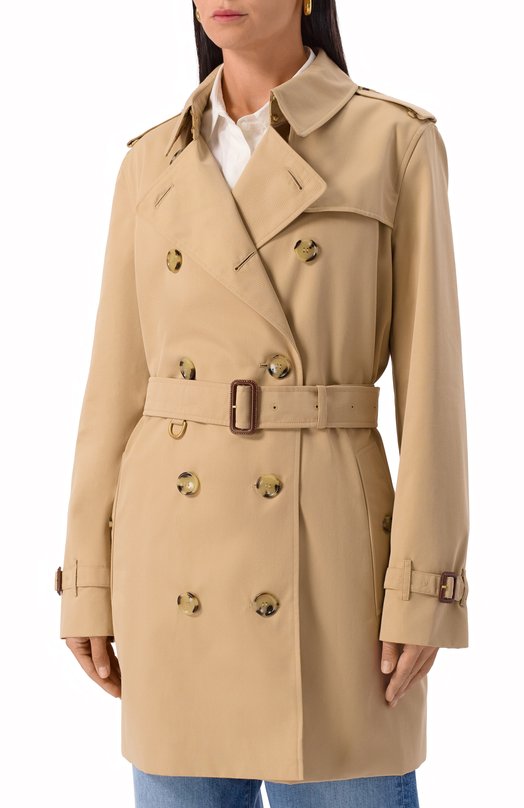 Хлопковый тренч Burberry 8079417 Бежевый  8079417 Фото 3