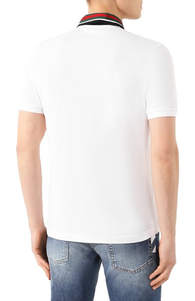 Хлопковое поло GUCCI, арт. 545714/XJAGU, фото 4