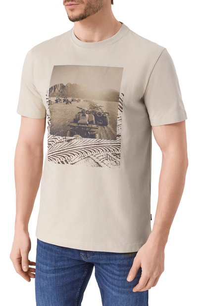 Хлопковая футболка BOSS ORANGE, арт. 50539187, фото 3