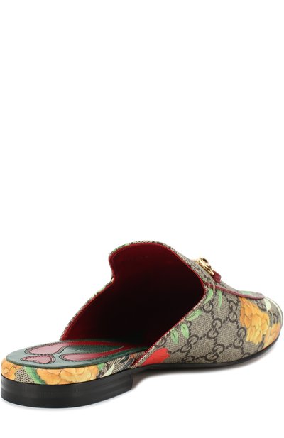 Текстильные сабо princetown с принтом GUCCI, арт. 427363/K0LB0, фото 4