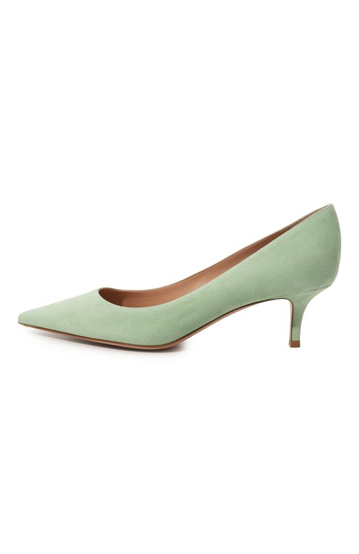 Замшевые туфли Gianvito 55 Gianvito Rossi G20336.55RIC.CAMAL0E Зелёный  G20336.55RIC.CAMAL0E Фото 4