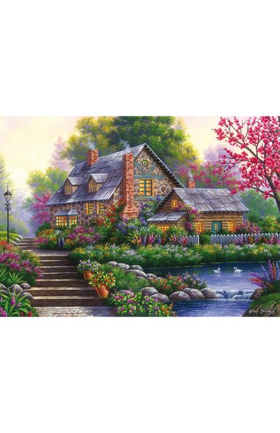 Пазл романтический домик 1000 деталей RAVENSBURGER, арт. 15184