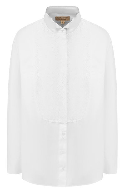 Женская рубашка из смеси хлопка и шелка BURBERRY, арт. 8007149