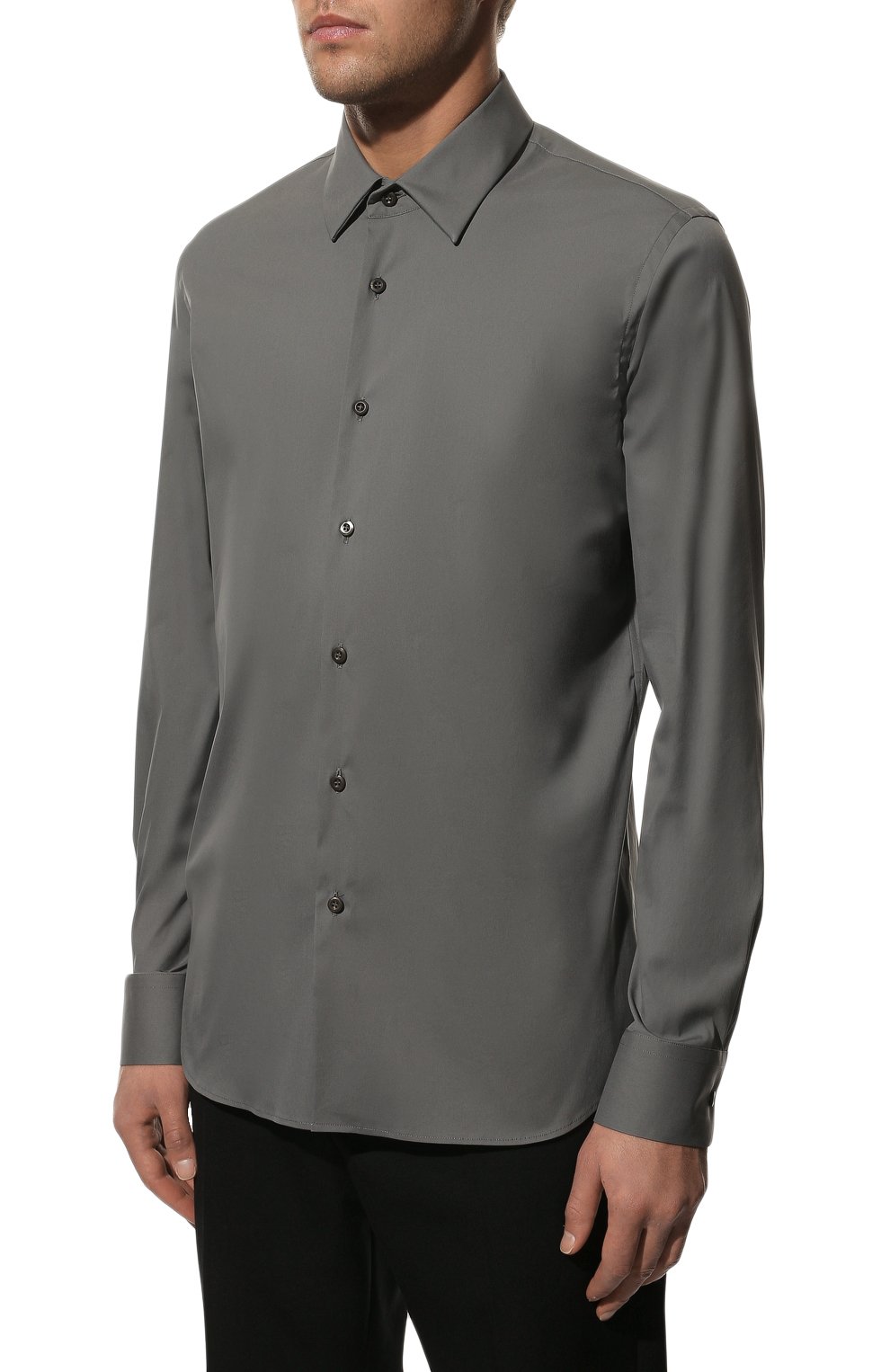 Хлопковая рубашка PRADA, арт. UCM608-F62-F0BJ9, фото 3