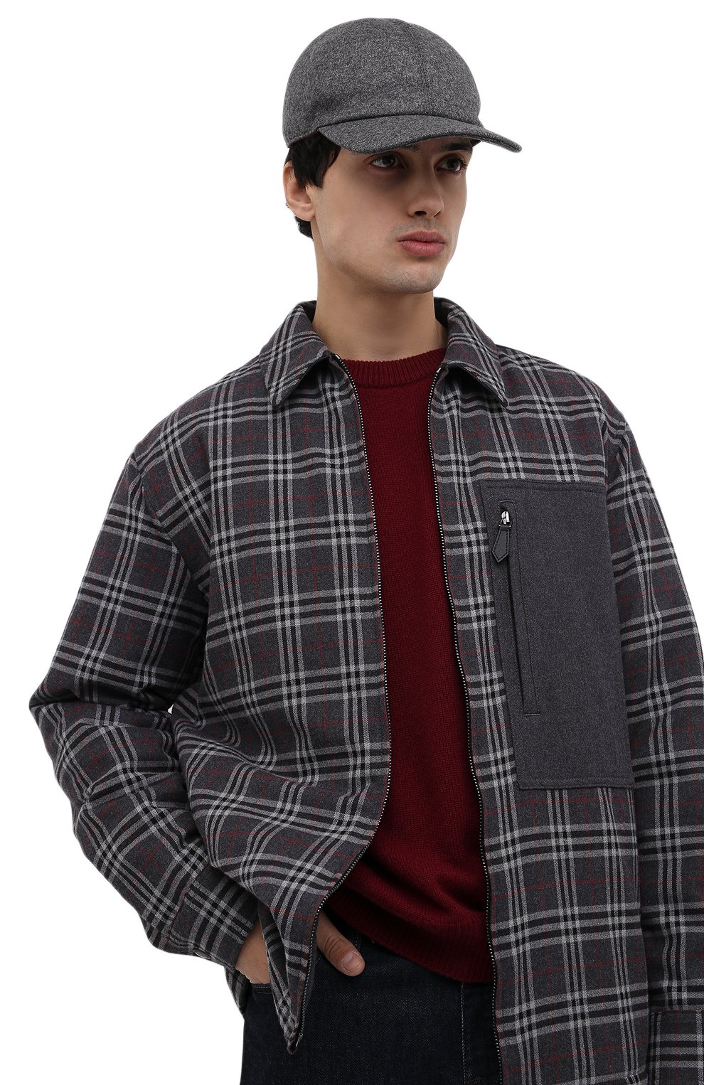 Кашемировая бейсболка с меховой подкладкой LORO PIANA, арт. FAL9621, фото 2