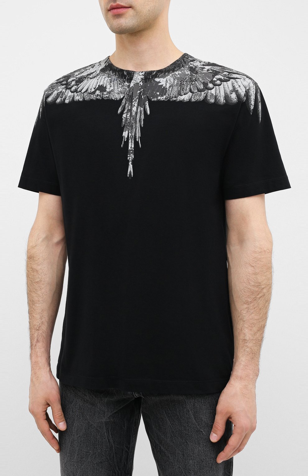 Хлопковая футболка MARCELO BURLON, арт. CMAA018E20JER002, фото 3