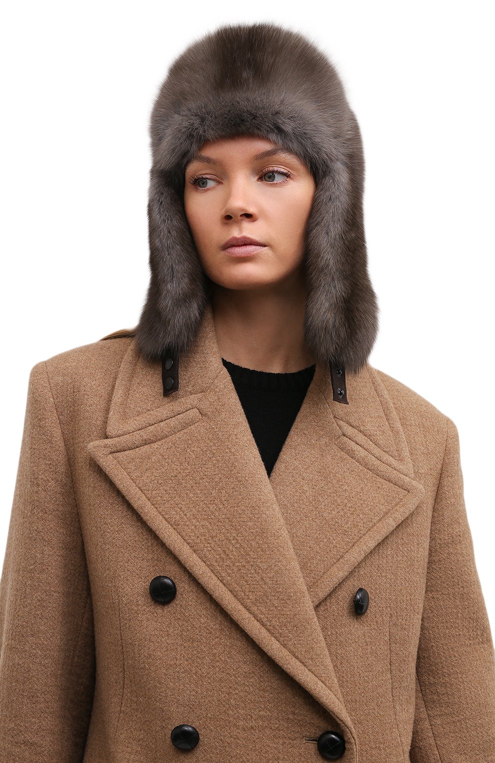 Шапка-ушанка из меха соболя VICTORIA KUSENKOVA, арт. 093400036097, фото 2