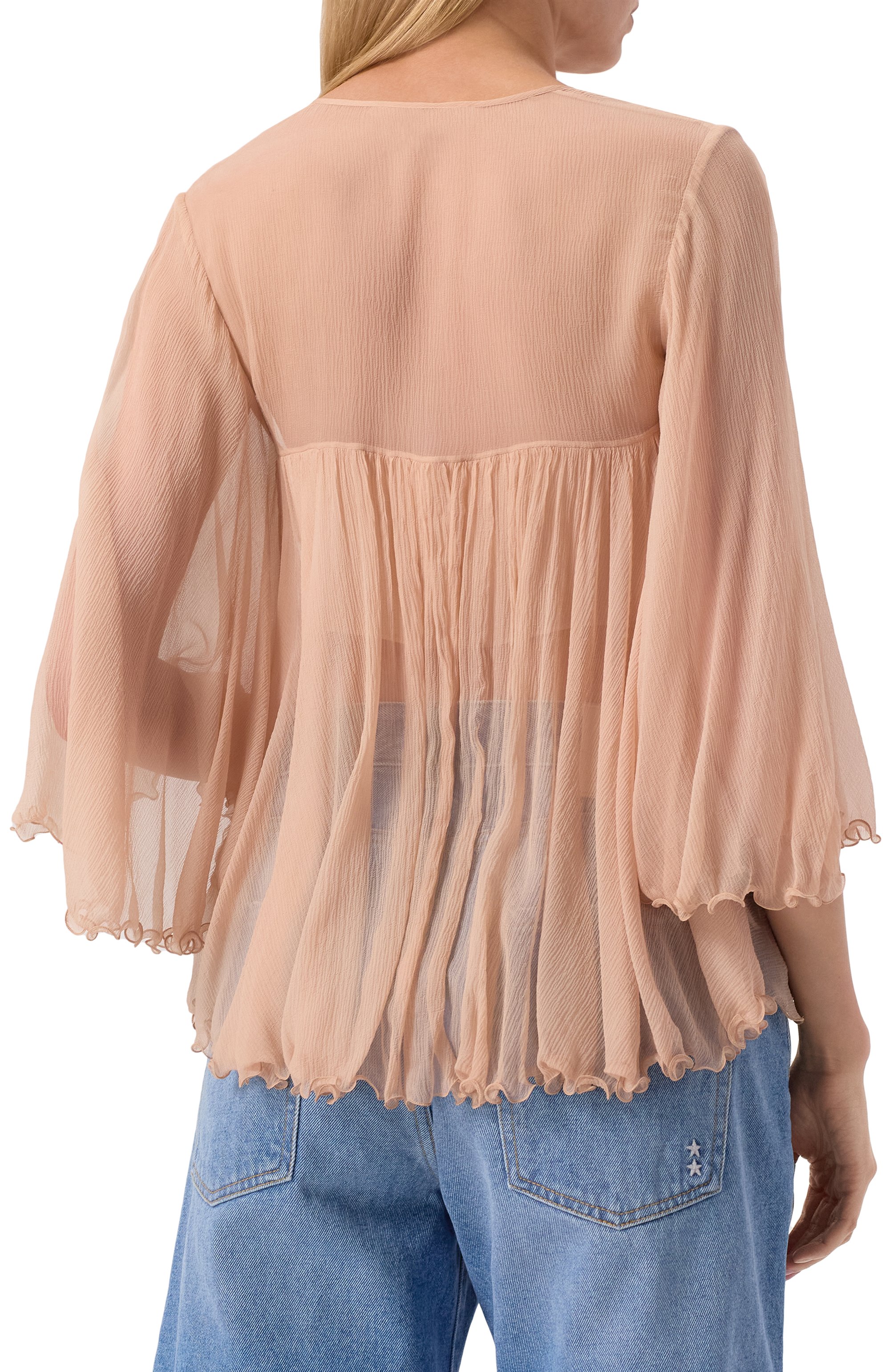 Шелковая блузка CHLOÉ, арт. CH25SHT27116, фото 4