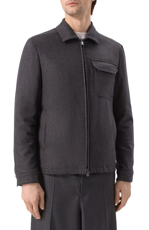 Шерстяная куртка Corneliani 94L534-9418540 Серый  94L534-9418540 Фото 3