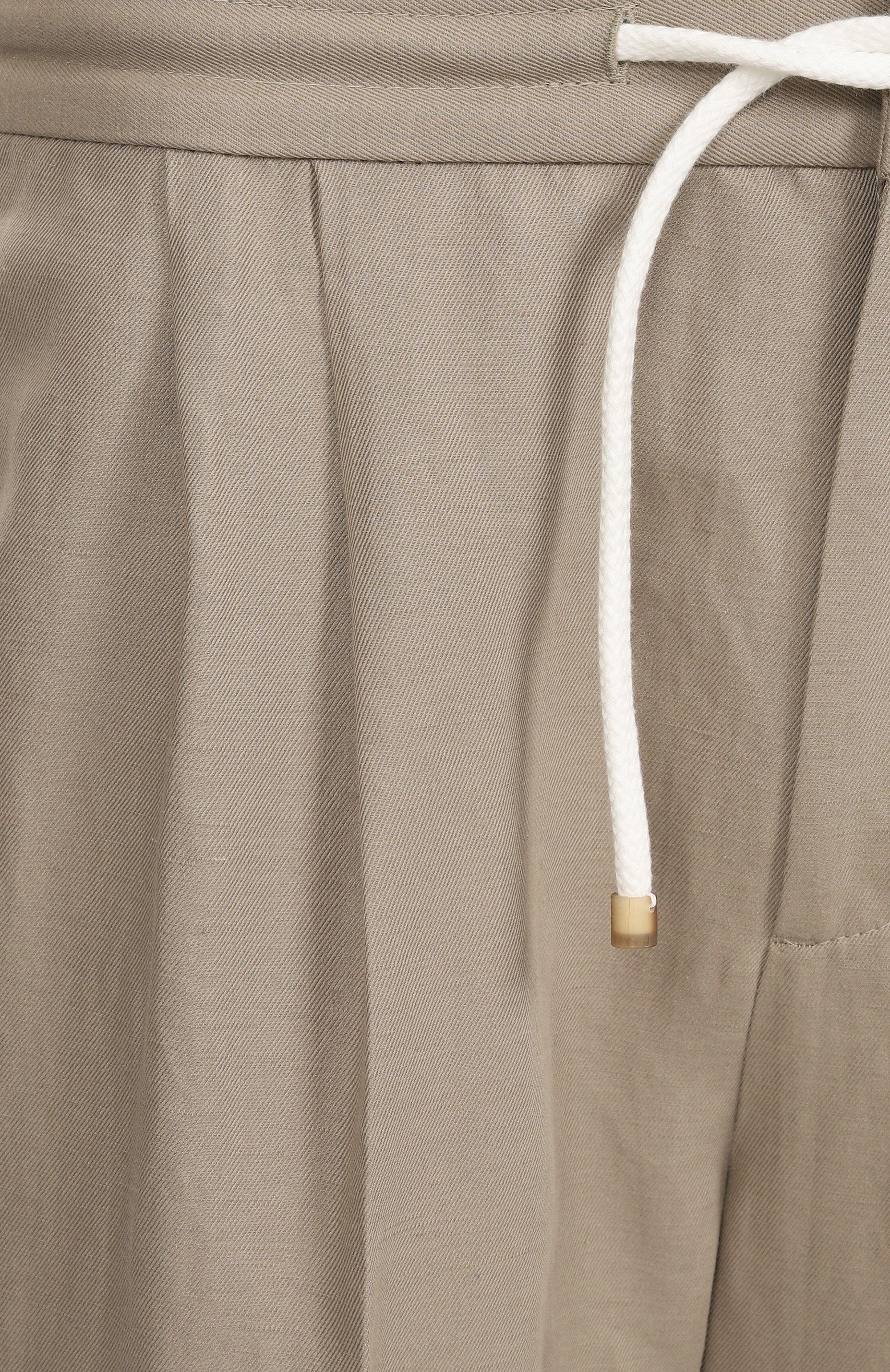Брюки изо льна и хлопка BRUNELLO CUCINELLI, арт. MH255E1710, фото 6