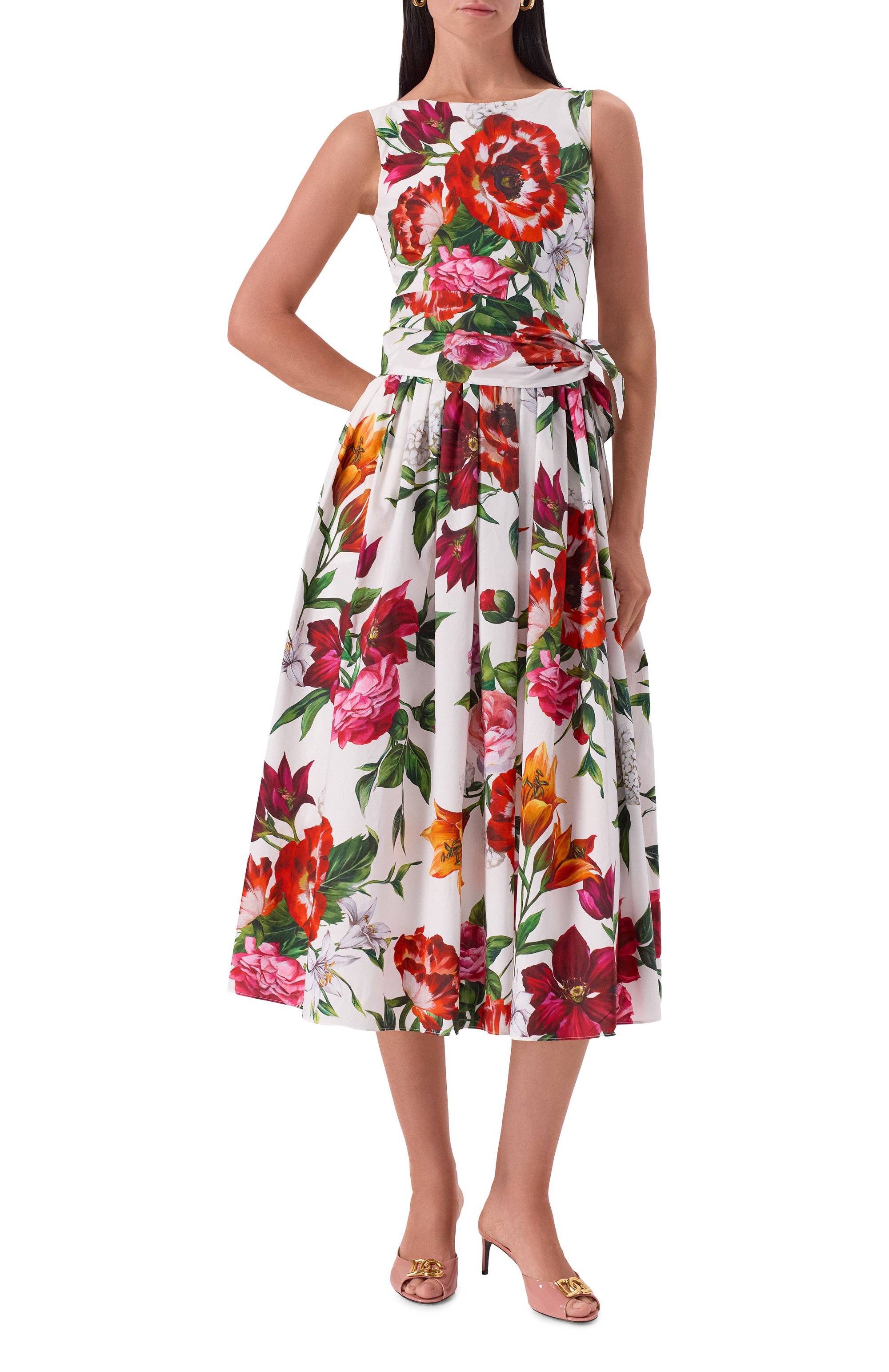 Хлопковое платье DOLCE & GABBANA, арт. F6TZTT/HS5TQ, фото 3