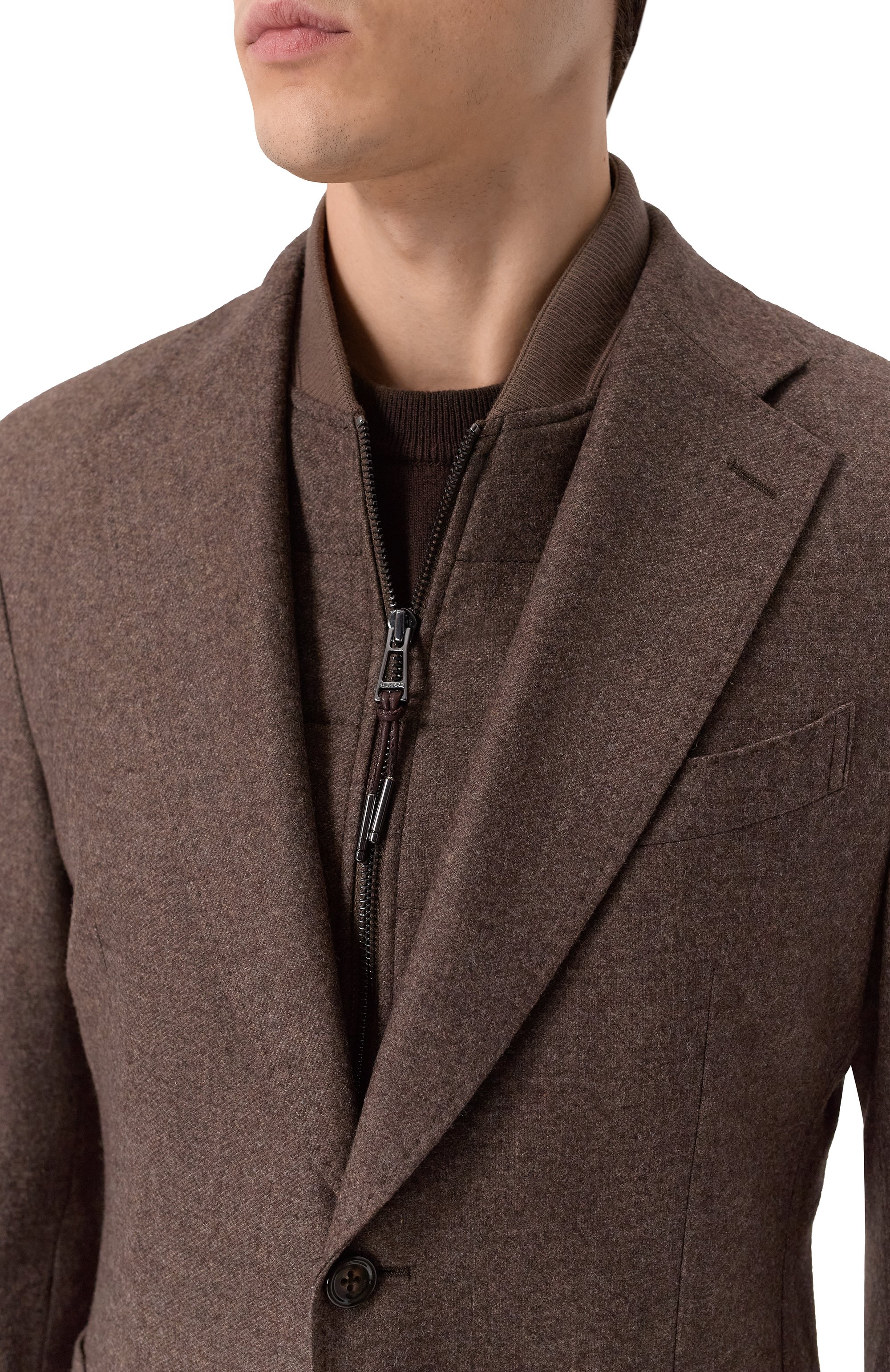 Однобортный пиджак WINDSOR коричневого цвета по цене 106000 руб., арт. 13 TRIENT 10014477/30043902, фото 5 Однобортный пиджак WINDSOR, арт. 13 TRIENT 10014477/30043902, фото 5